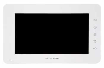 Monitor kolorowy 7'', 800x480 pix, biały, VIDOS X M12W VIDOS X